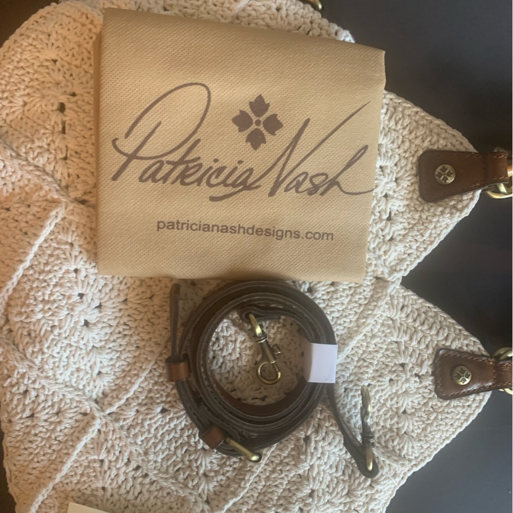 New Patricia Nash Delphi Crochet Handbag/Crossbody - Picture 9 of 12